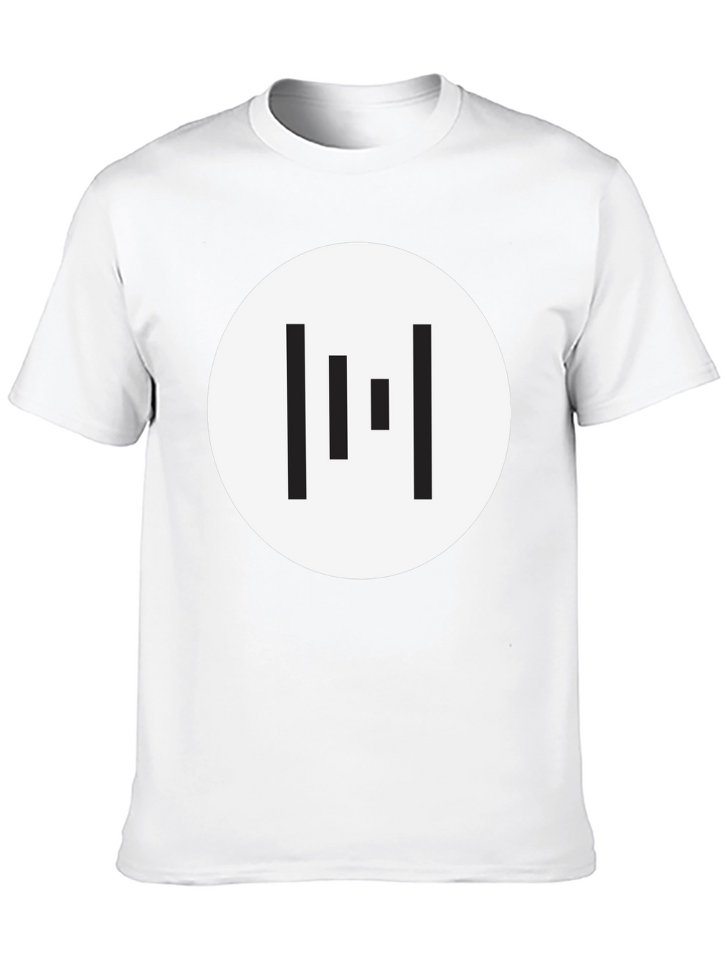 Minimalist Geometric T-Shirt - Black