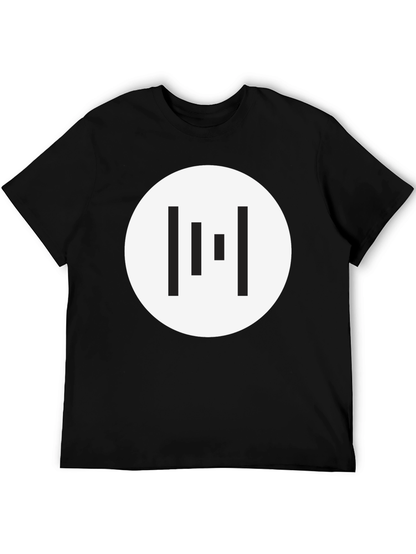 Minimalist Geometric T-Shirt - Black
