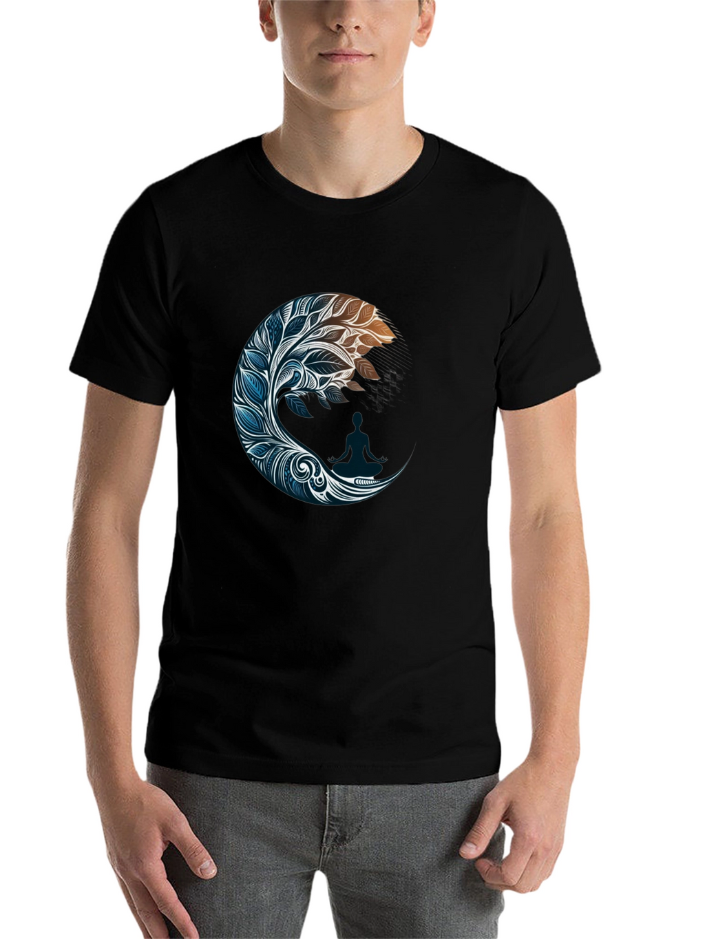 Zen Moon Graphic Tee - Stylish Comfort