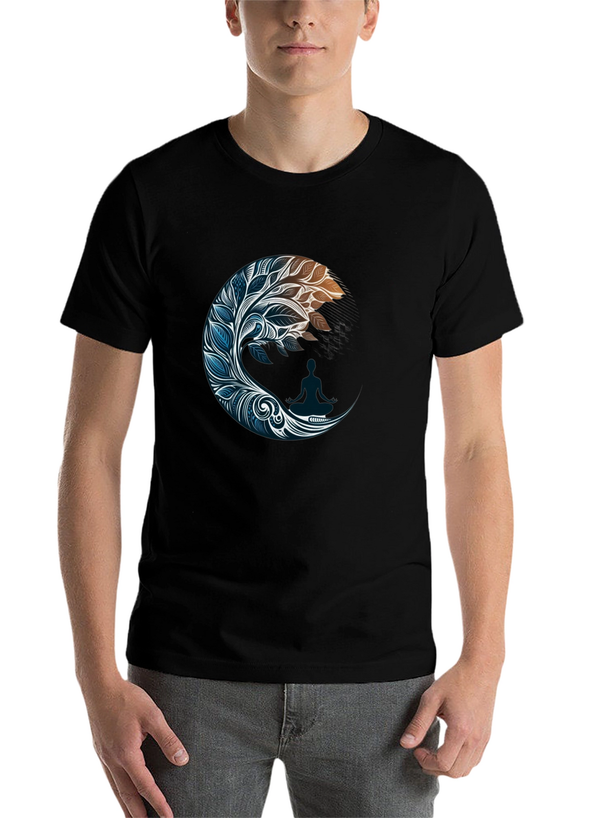 Zen Moon Graphic Tee - Stylish Comfort