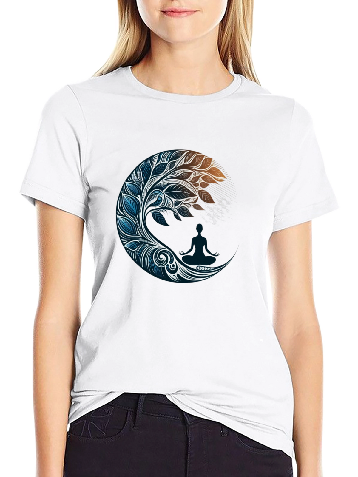 Zen Moon Graphic Tee - Stylish Comfort