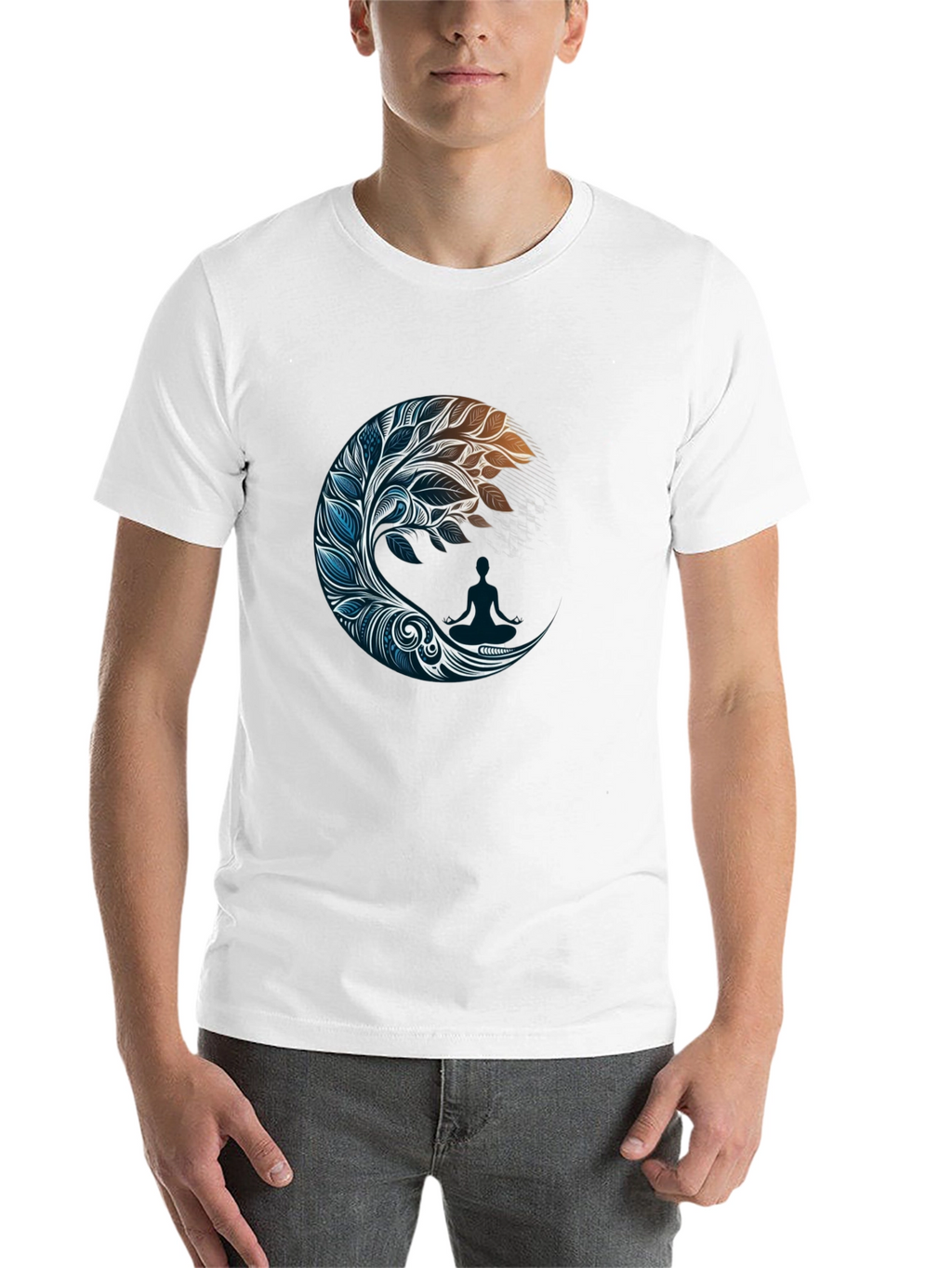 Zen Moon Graphic Tee - Stylish Comfort