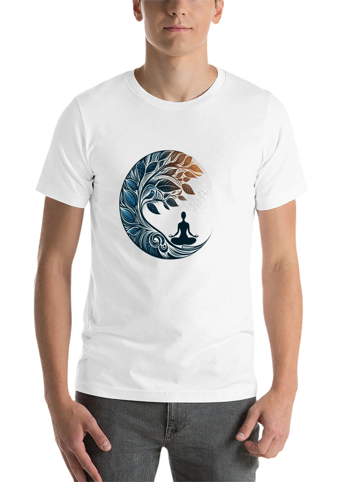 Zen Moon Graphic Tee - Stylish Comfort