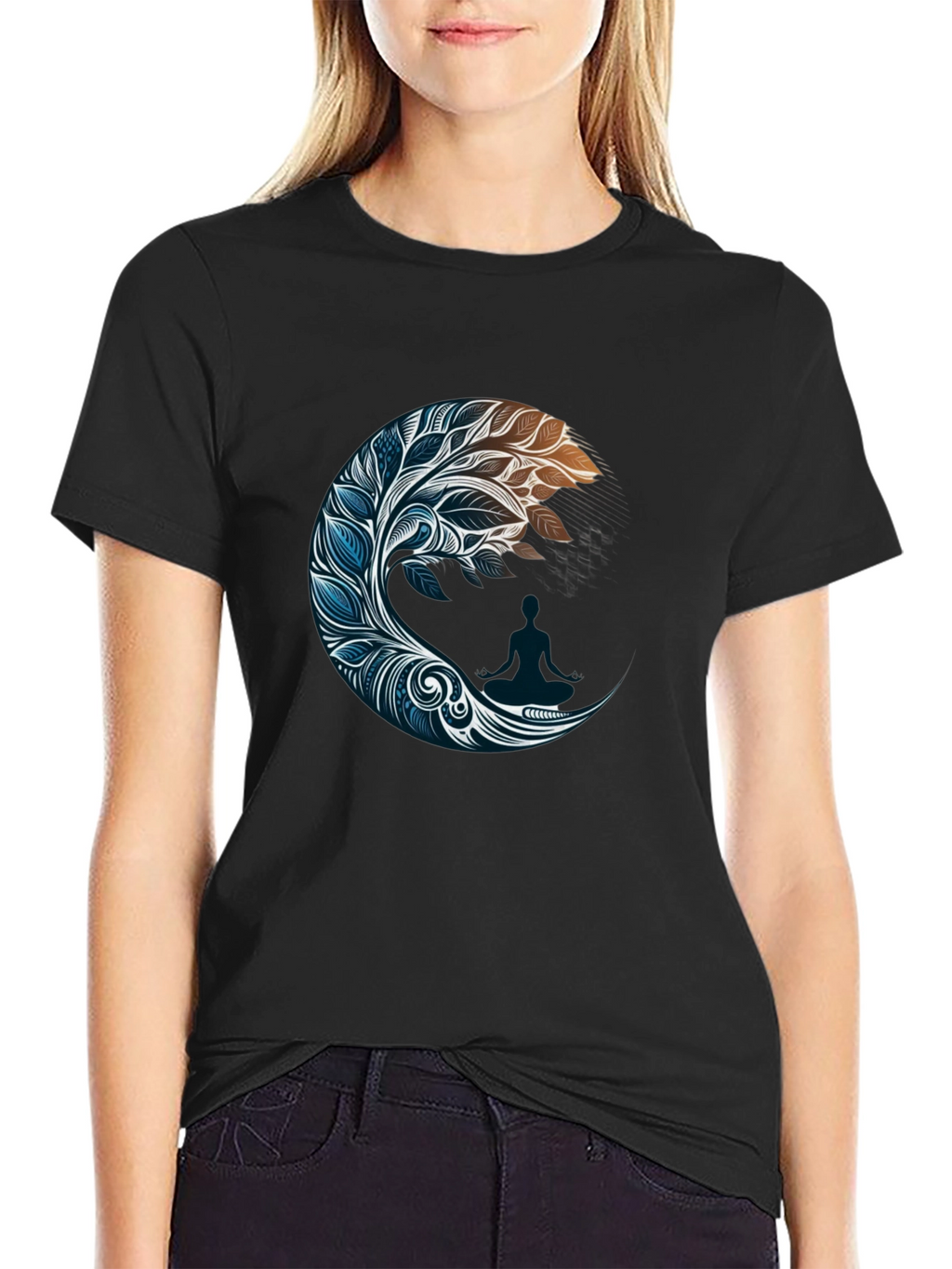 Zen Moon Graphic Tee - Stylish Comfort