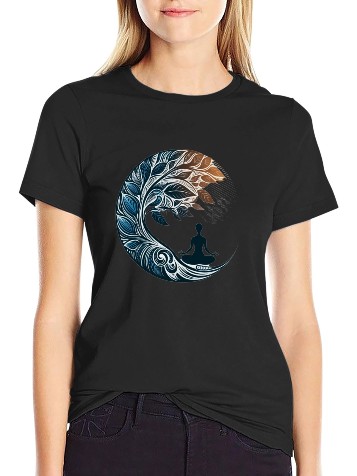 Zen Moon Graphic Tee - Stylish Comfort