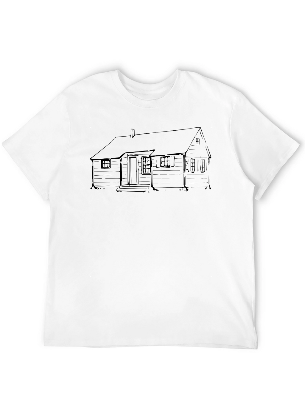 House Sketch Black T-Shirt