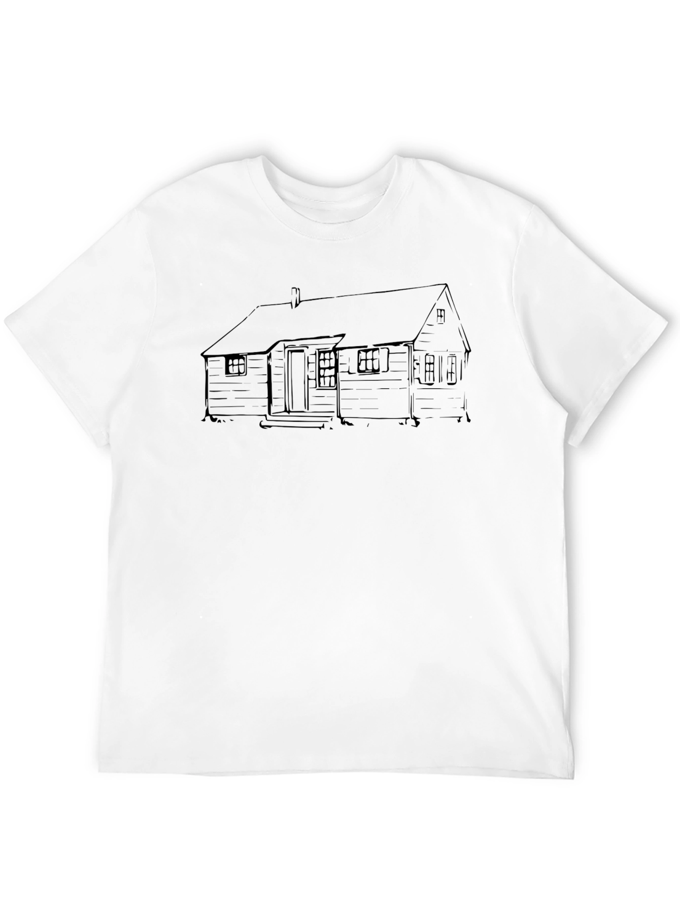 House Sketch Black T-Shirt