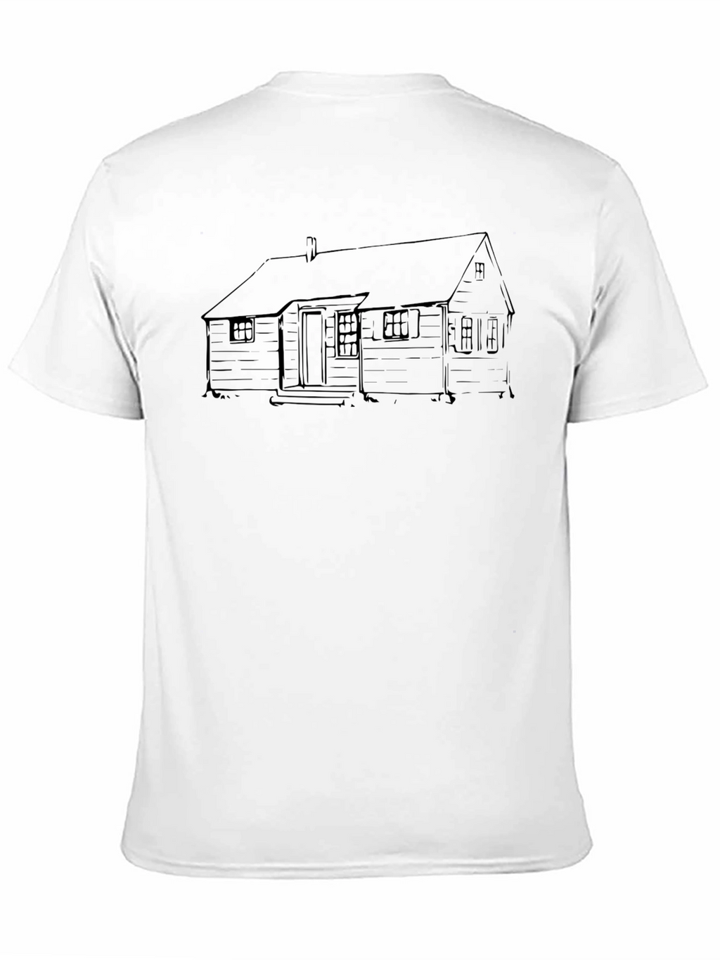 House Sketch Black T-Shirt