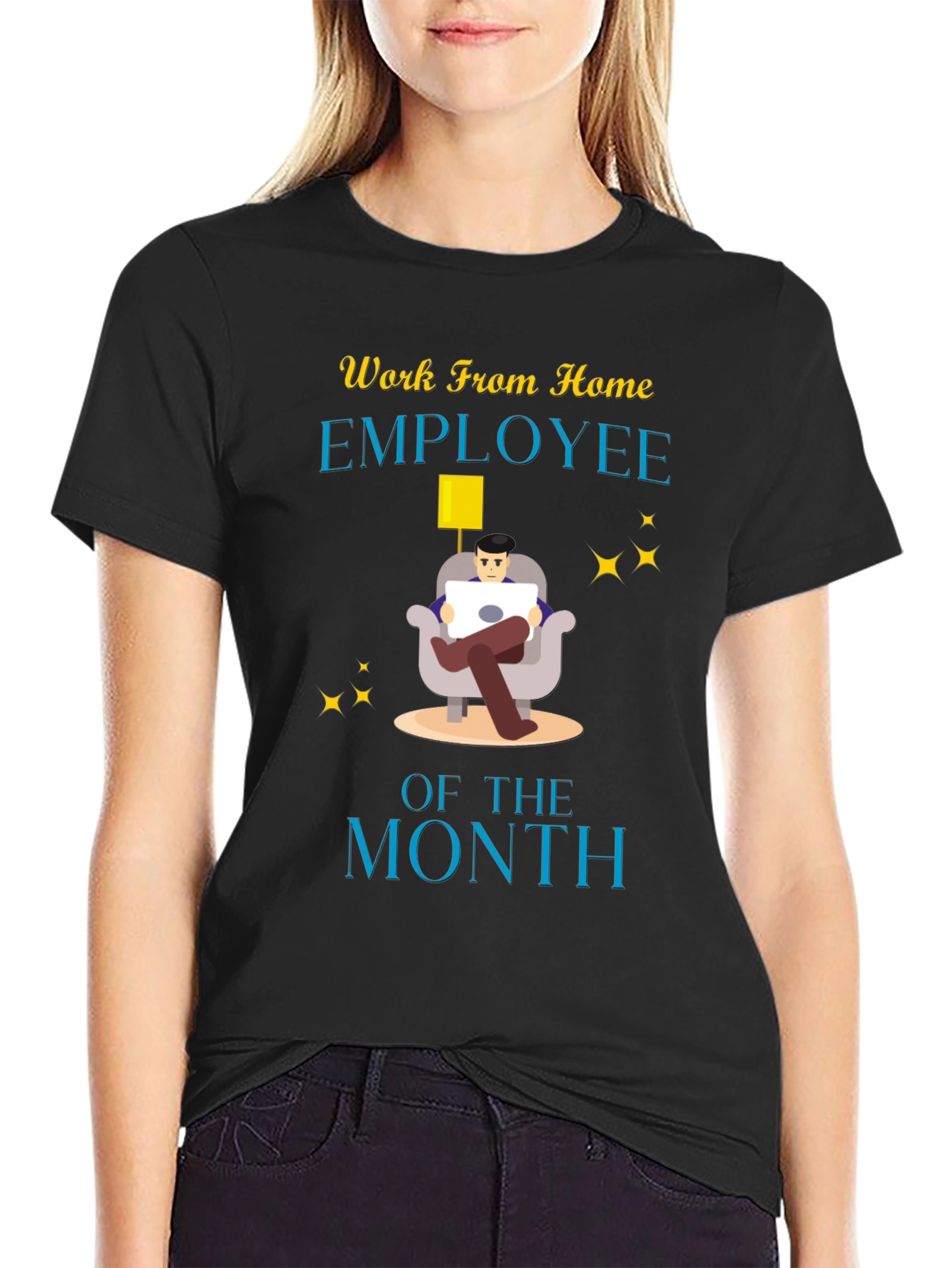 Work From Home Employee of the Month Graphic Tee