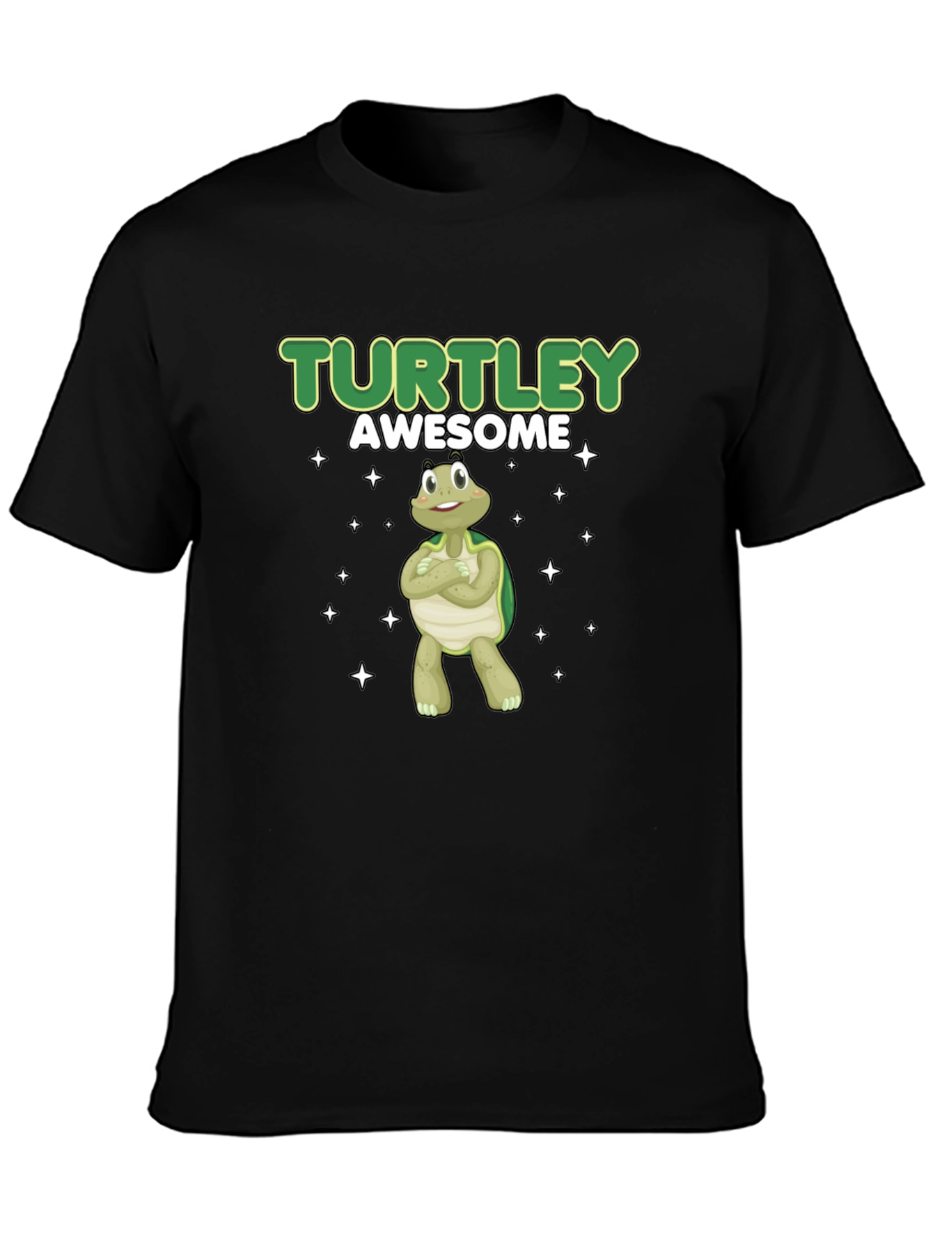 Turtley Awesome Black T-Shirt