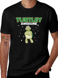 Turtley Awesome Black T-Shirt