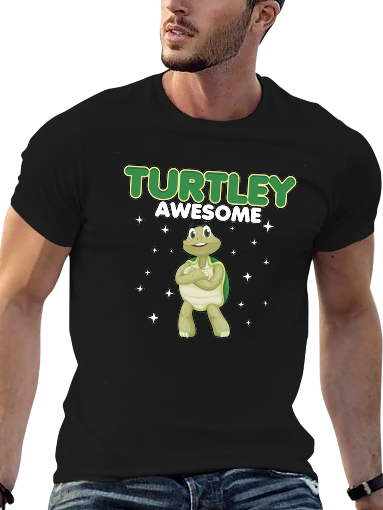 Turtley Awesome Black T-Shirt