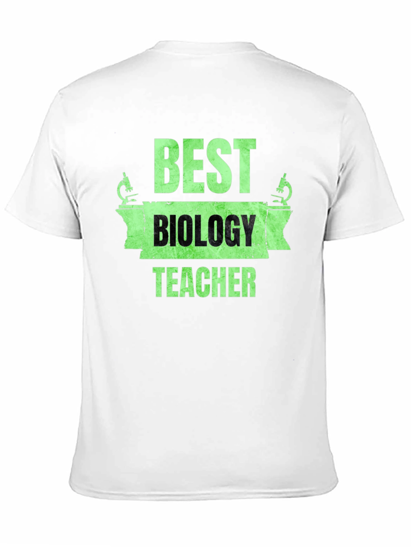 Best Biology Teacher T-Shirt Microscope Graphic