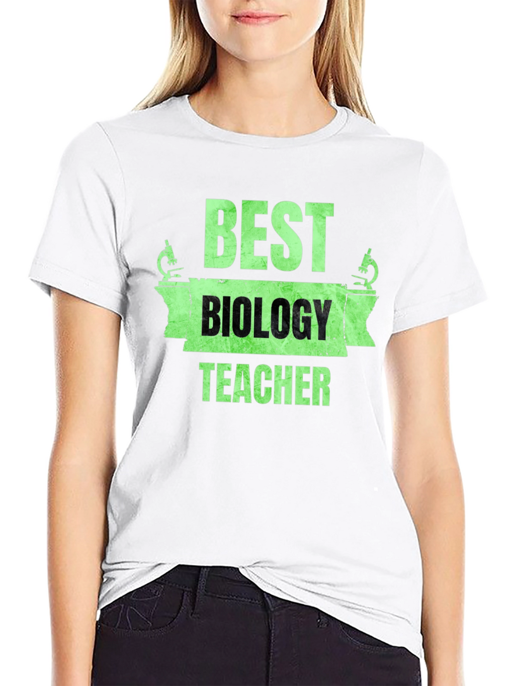 Best Biology Teacher T-Shirt Microscope Graphic