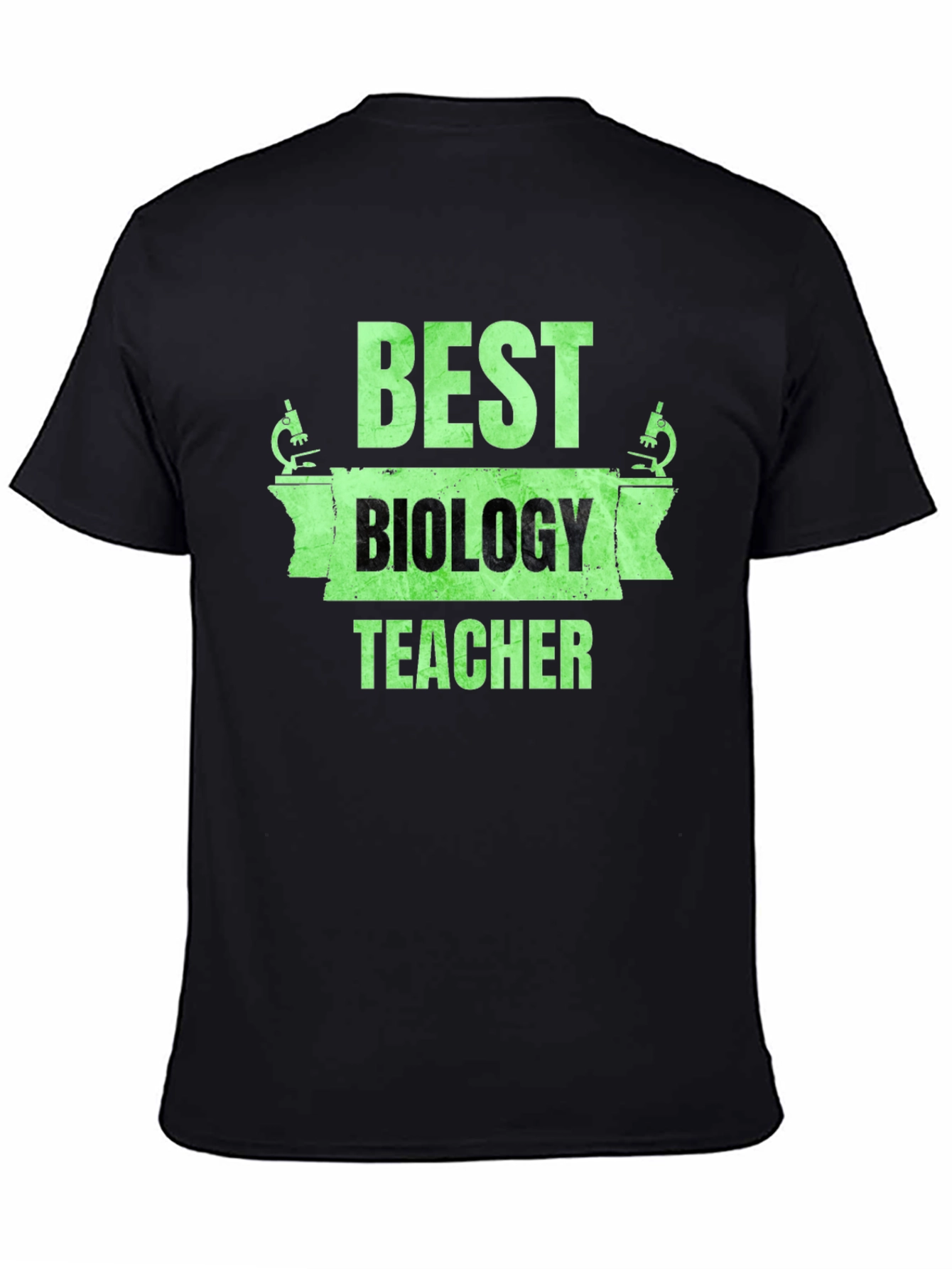 Best Biology Teacher T-Shirt Microscope Graphic