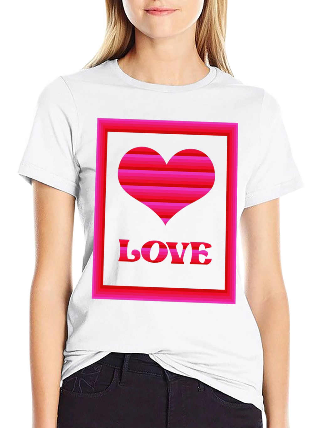 Love Heart Graphic T-Shirt