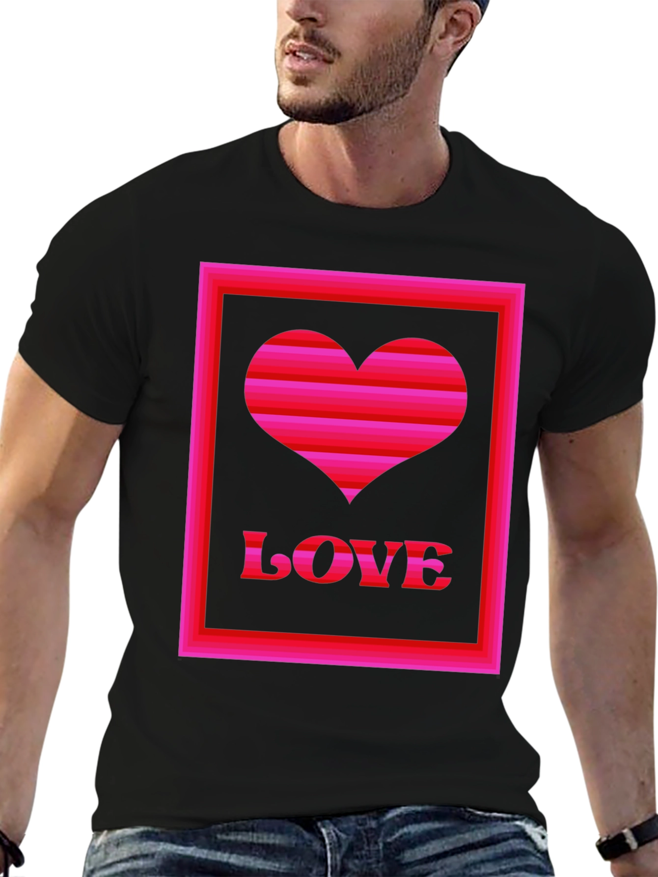 Love Heart Graphic T-Shirt