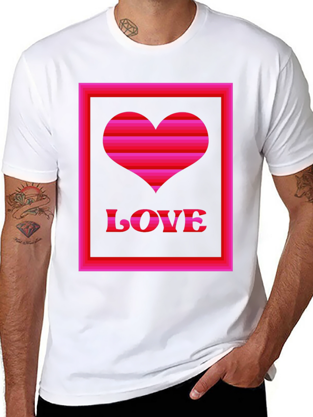 Love Heart Graphic T-Shirt