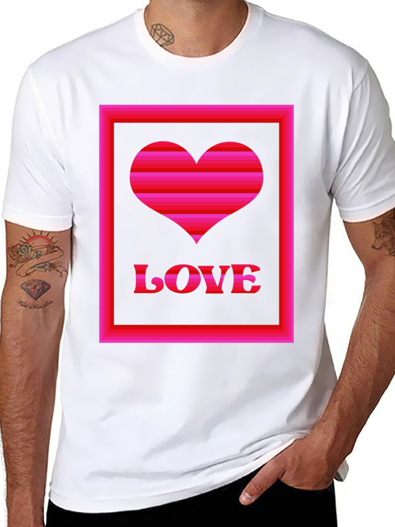 Love Heart Graphic T-Shirt