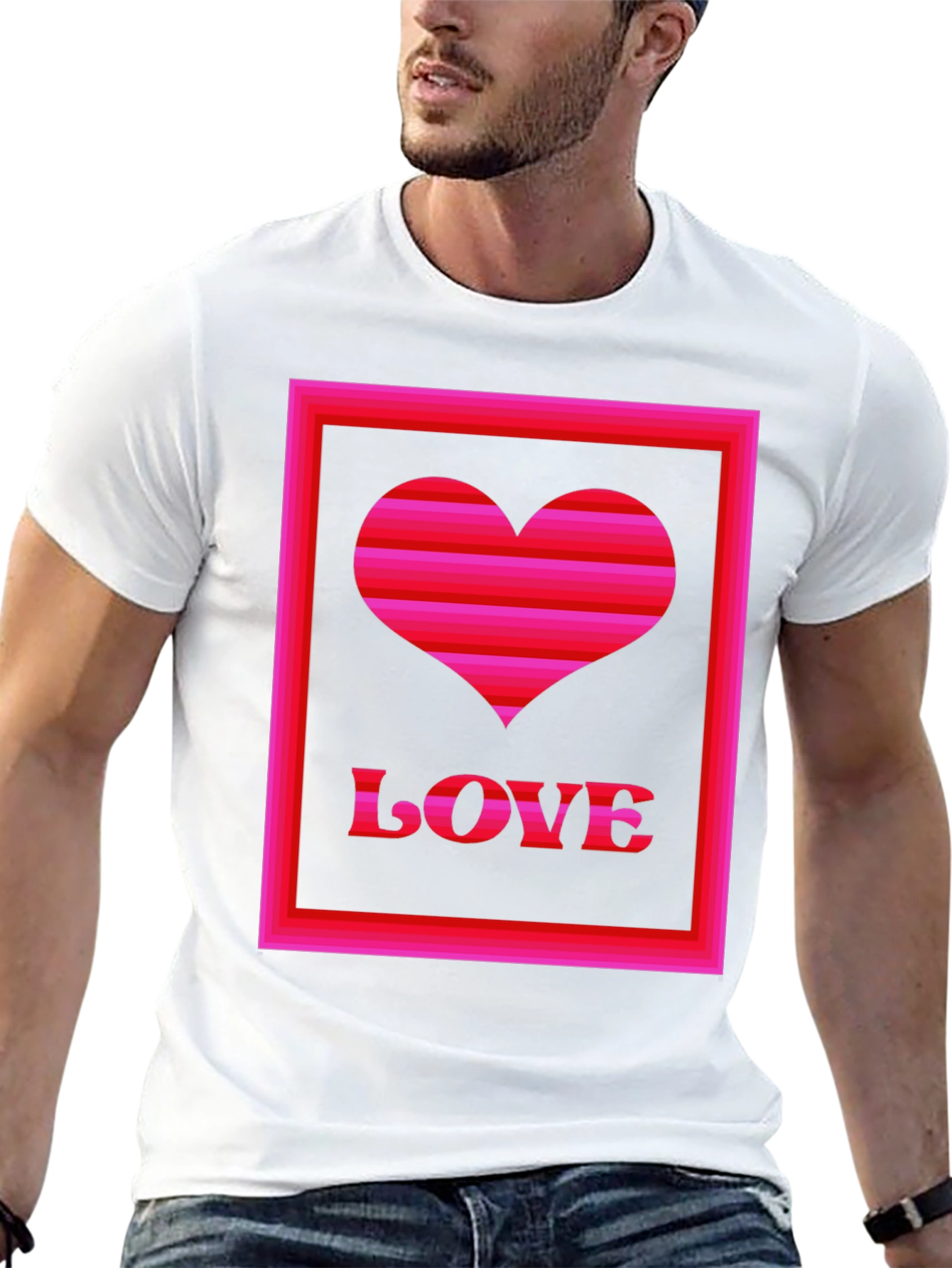 Love Heart Graphic T-Shirt