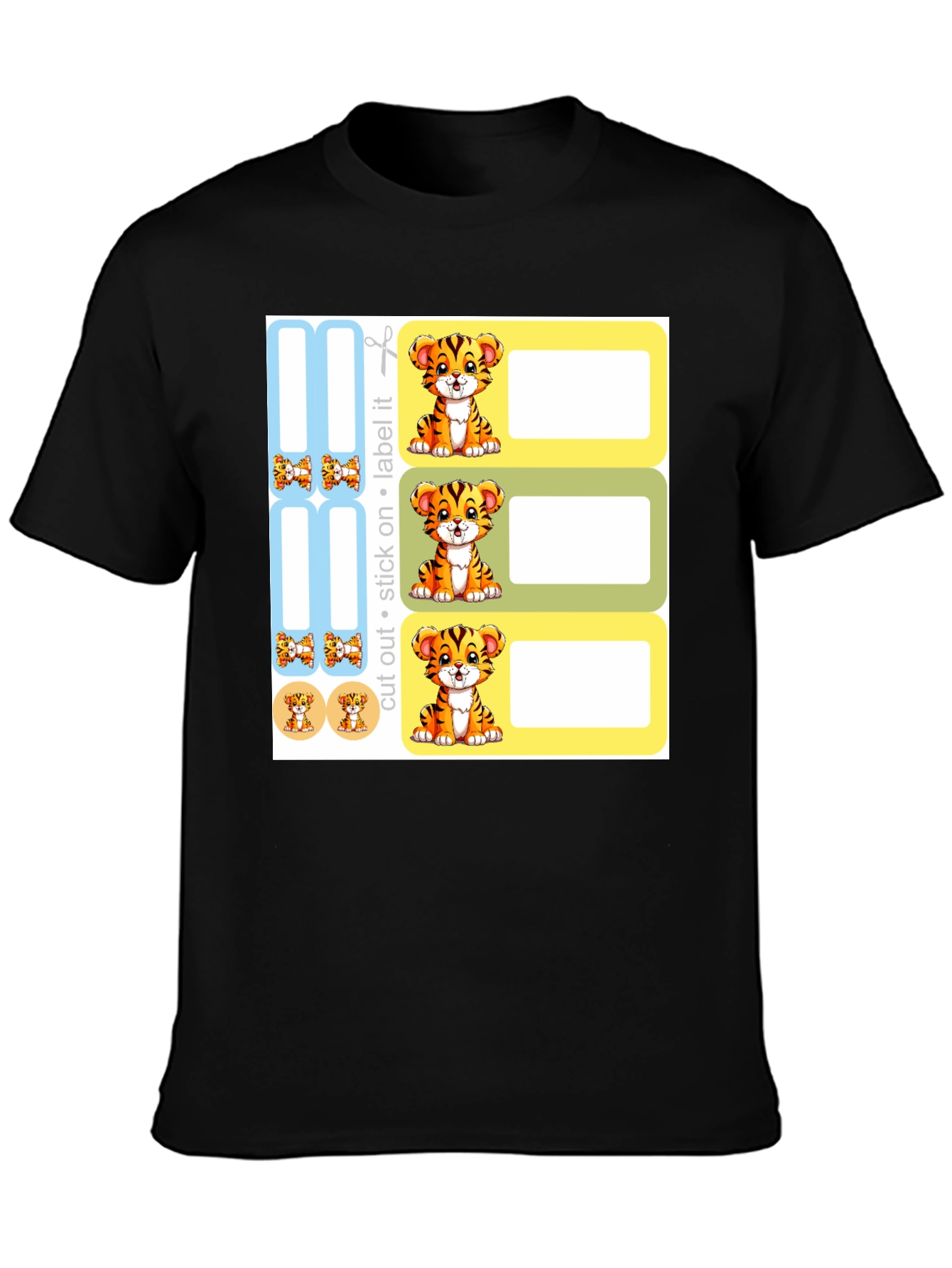 Cute Tiger Labels - School & Home Organization