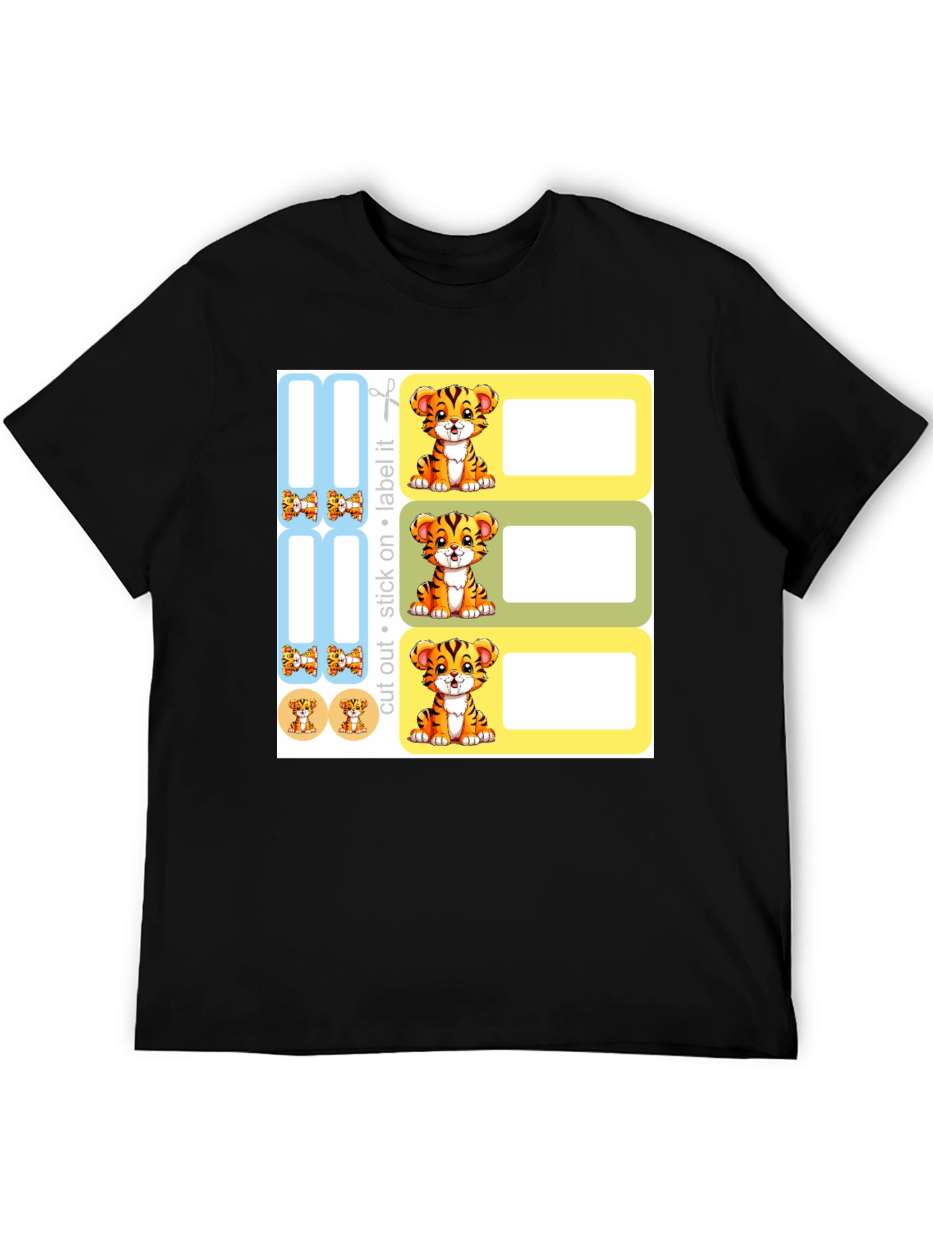 Cute Tiger Labels - School & Home Organization