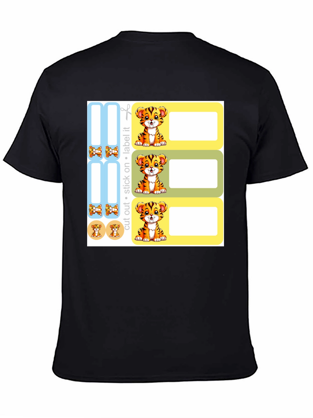 Cute Tiger Labels - School & Home Organization