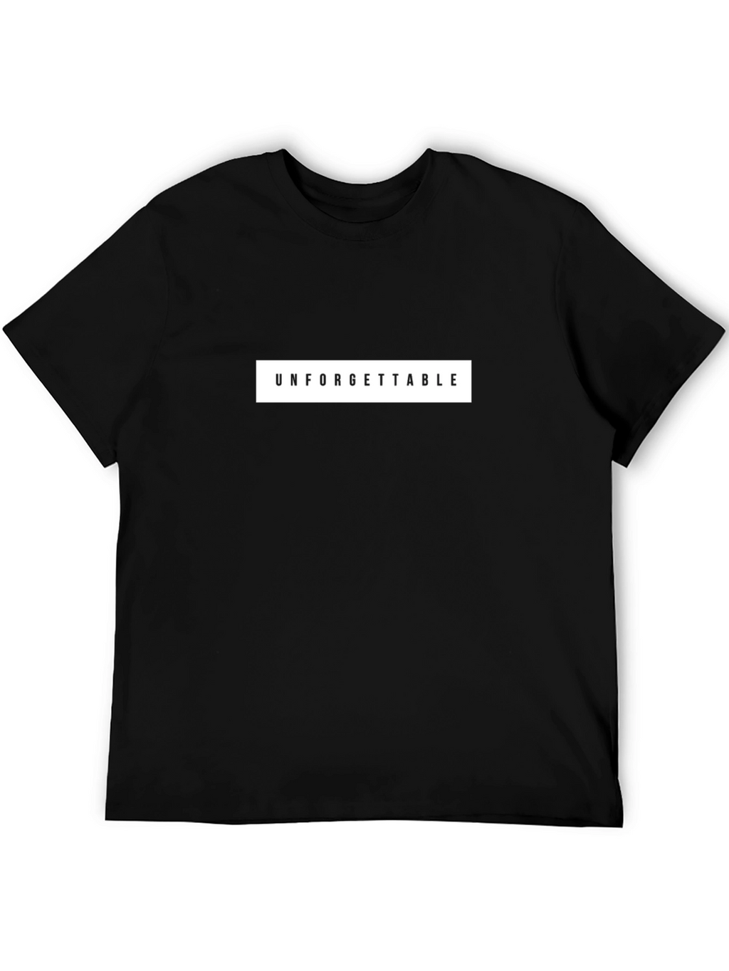 Unforgettable Graphic Print Black T-Shirt