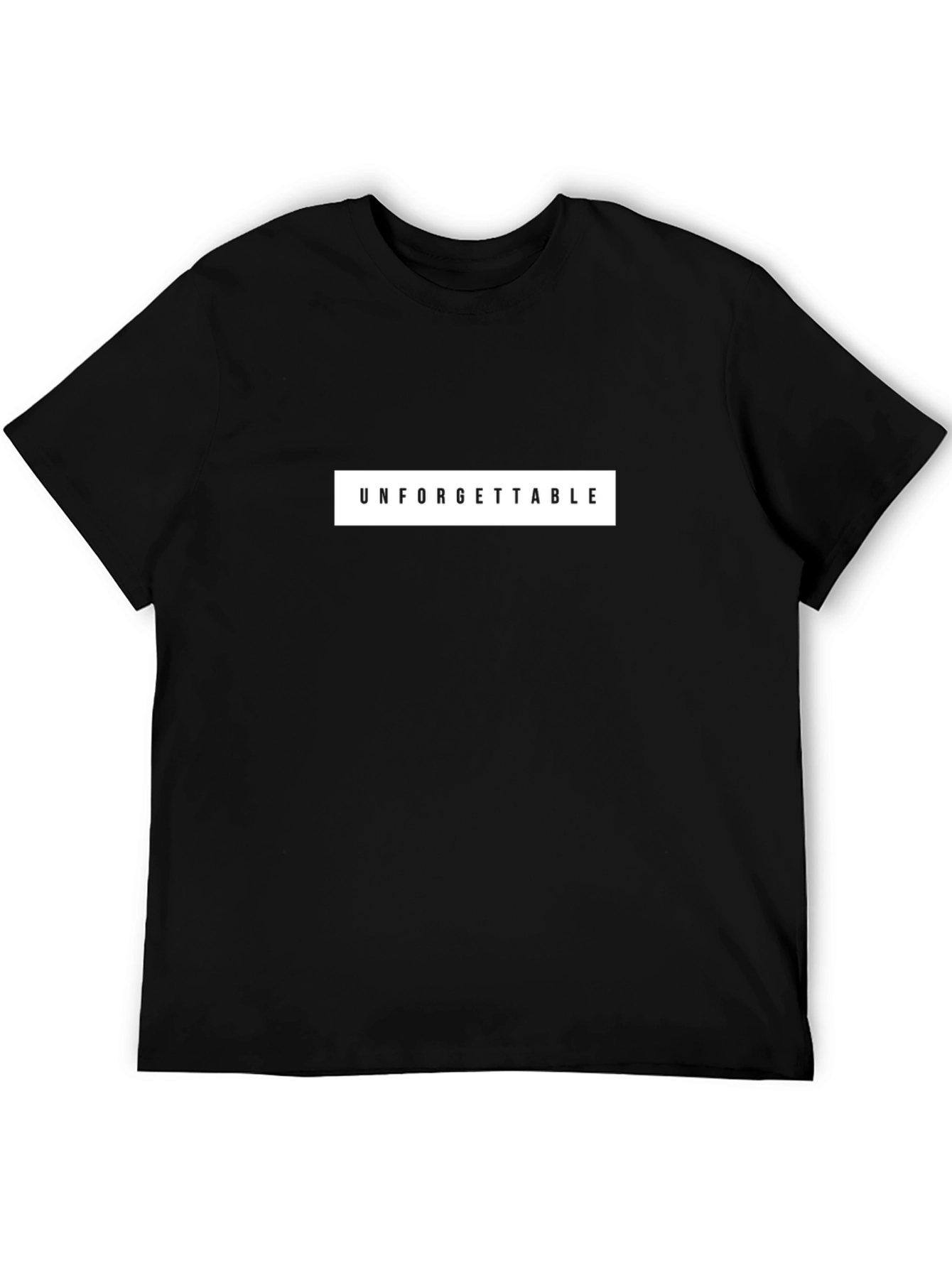 Unforgettable Graphic Print Black T-Shirt