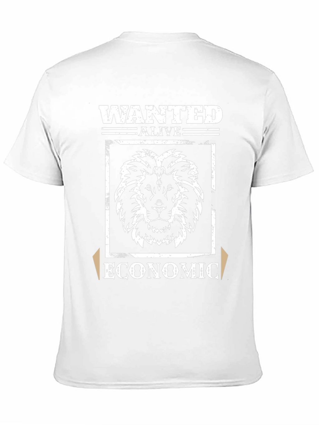 Wanted Alive Economic Lion Graphic T-Shirt