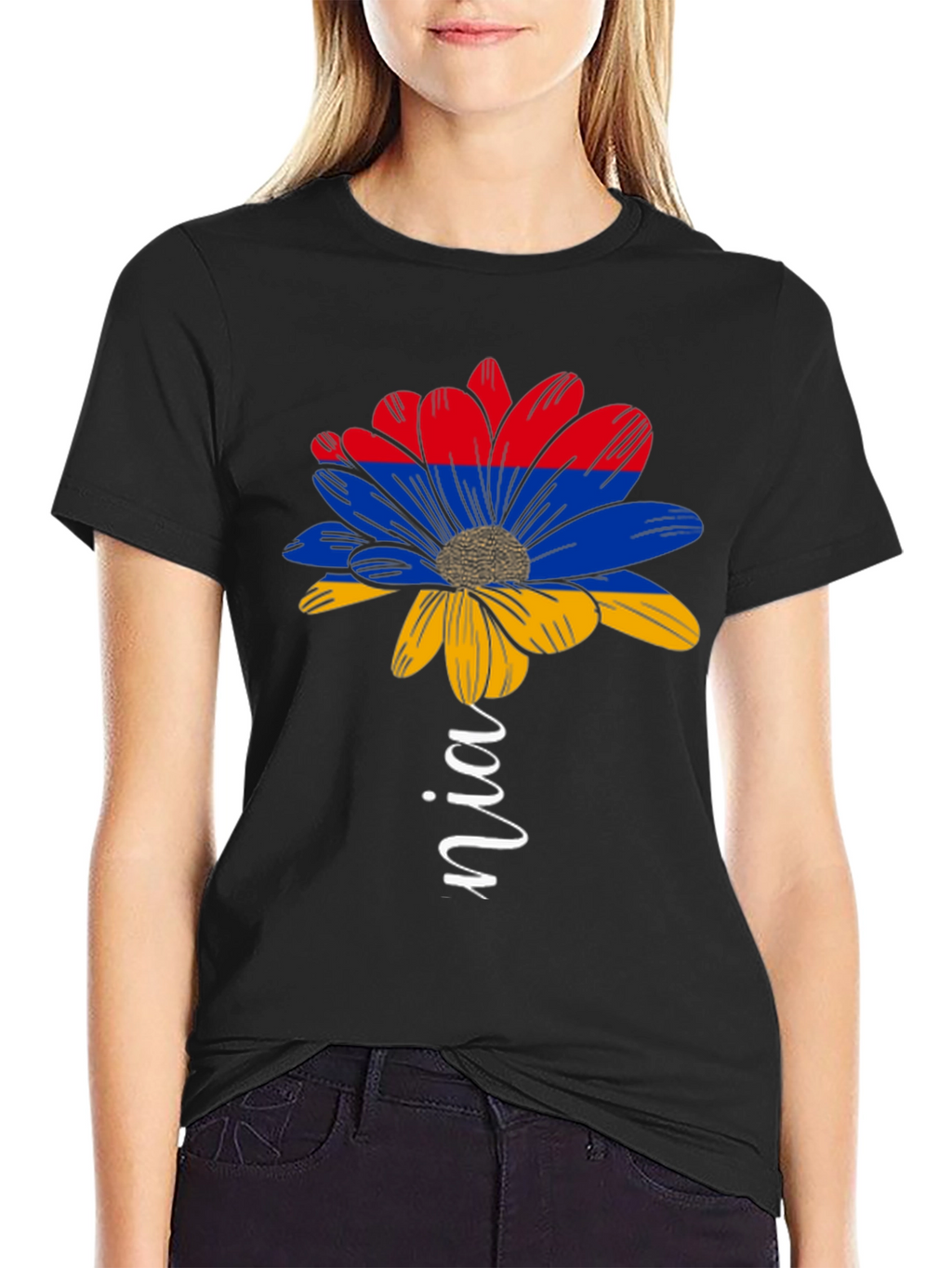 Armenian Flag Flower T-Shirt