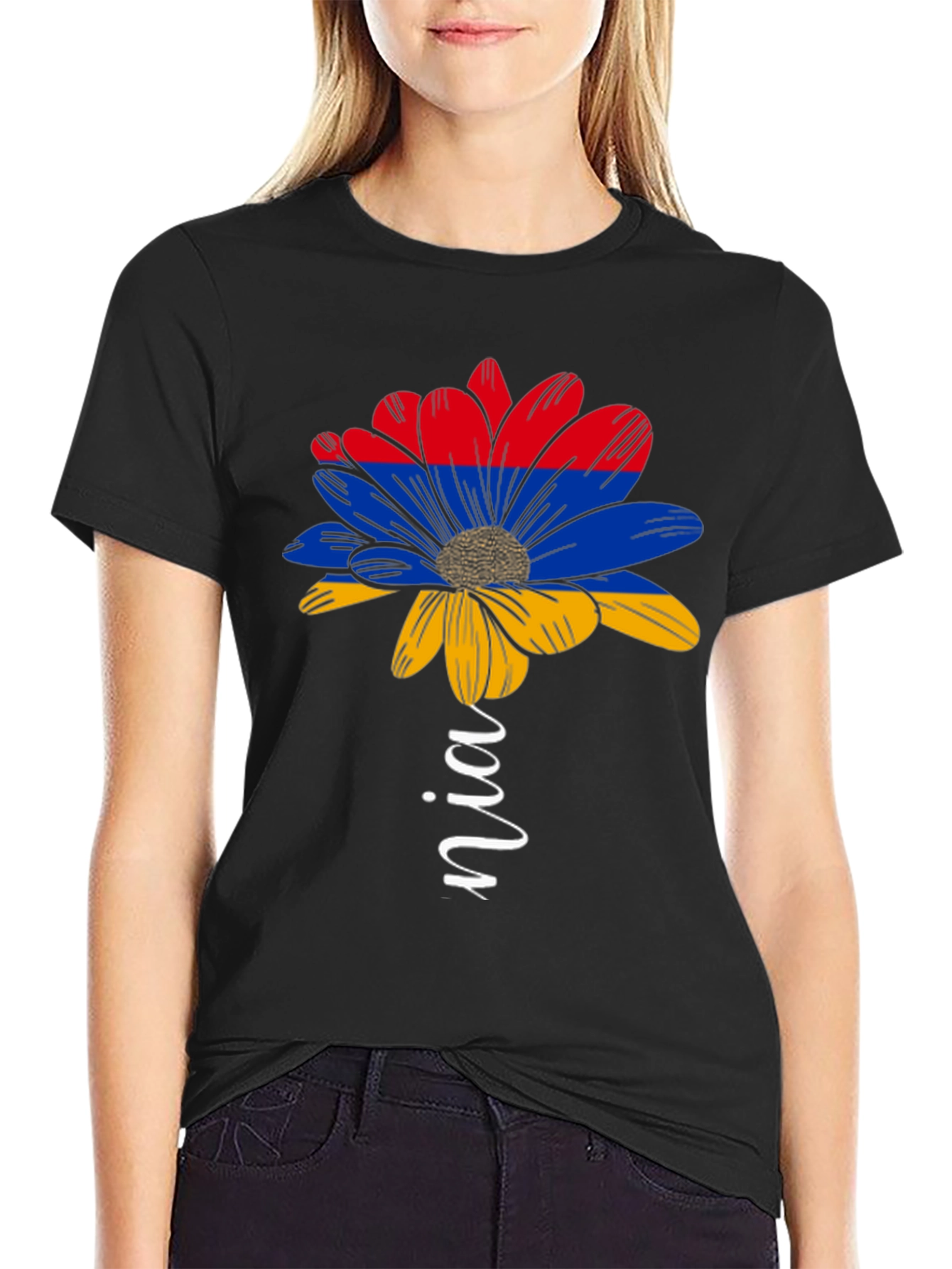 Armenian Flag Flower T-Shirt