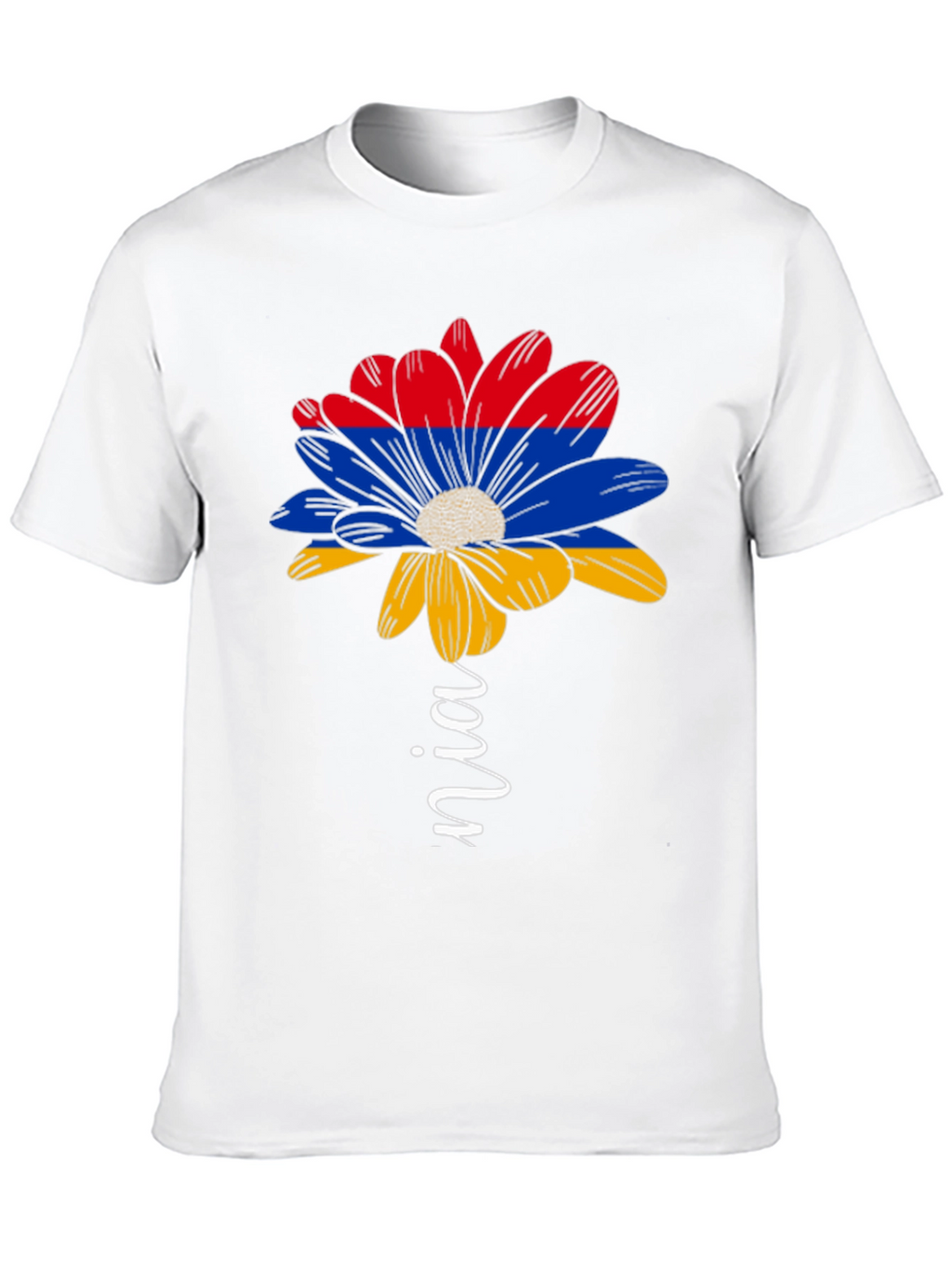 Armenian Flag Flower T-Shirt