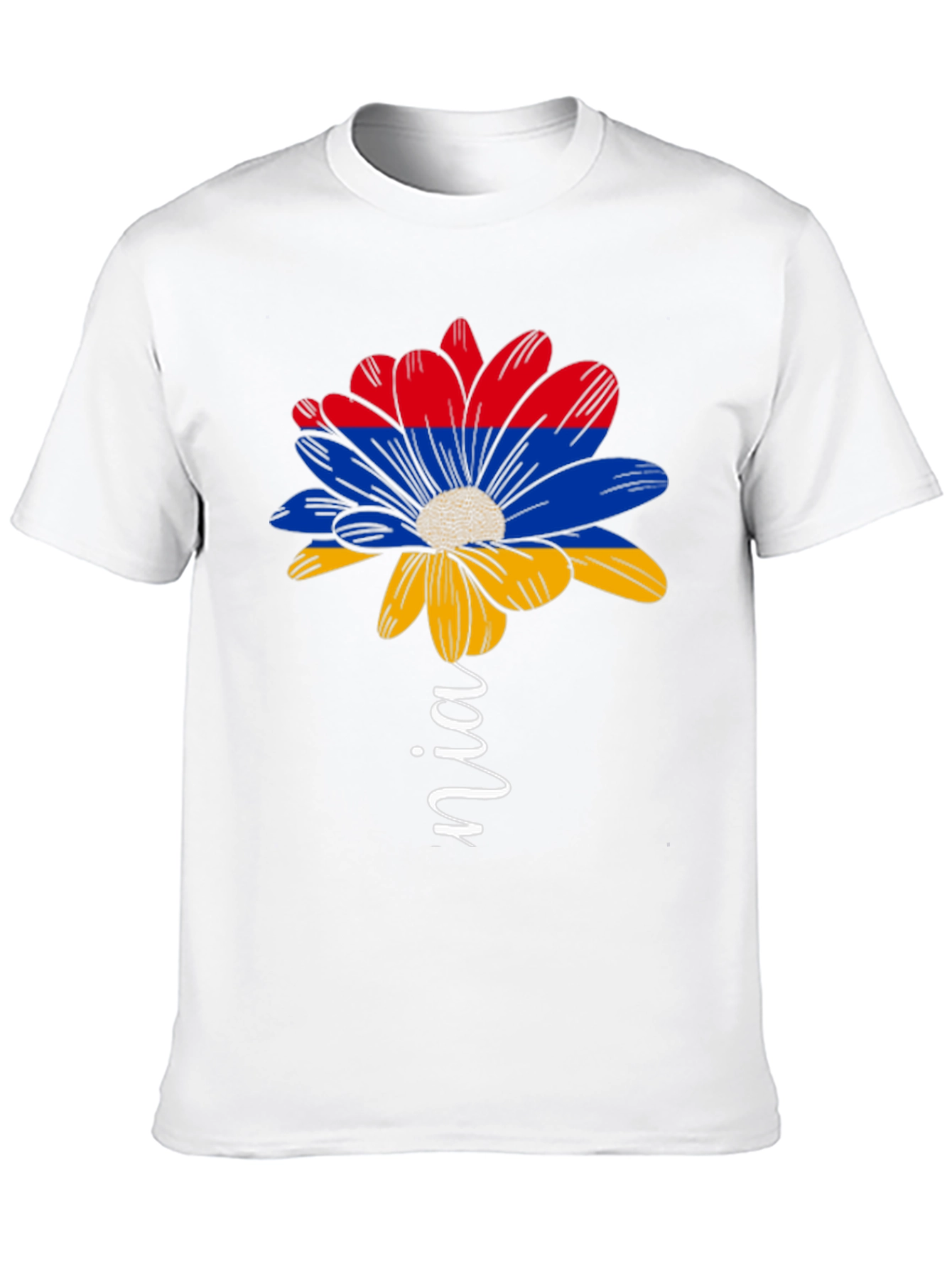 Armenian Flag Flower T-Shirt