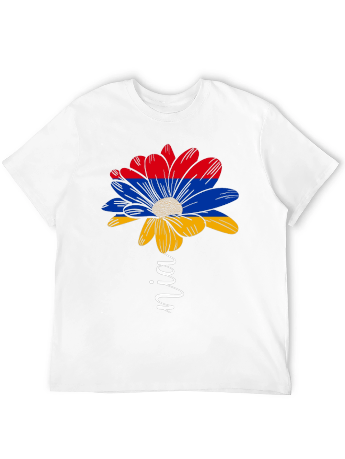 Armenian Flag Flower T-Shirt