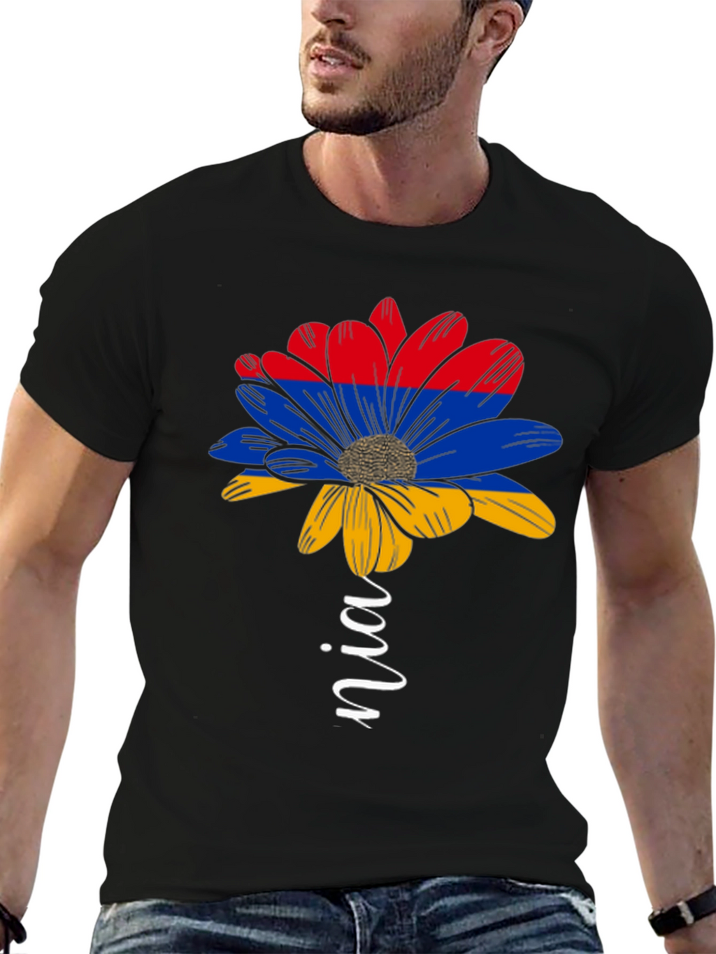 Armenian Flag Flower T-Shirt