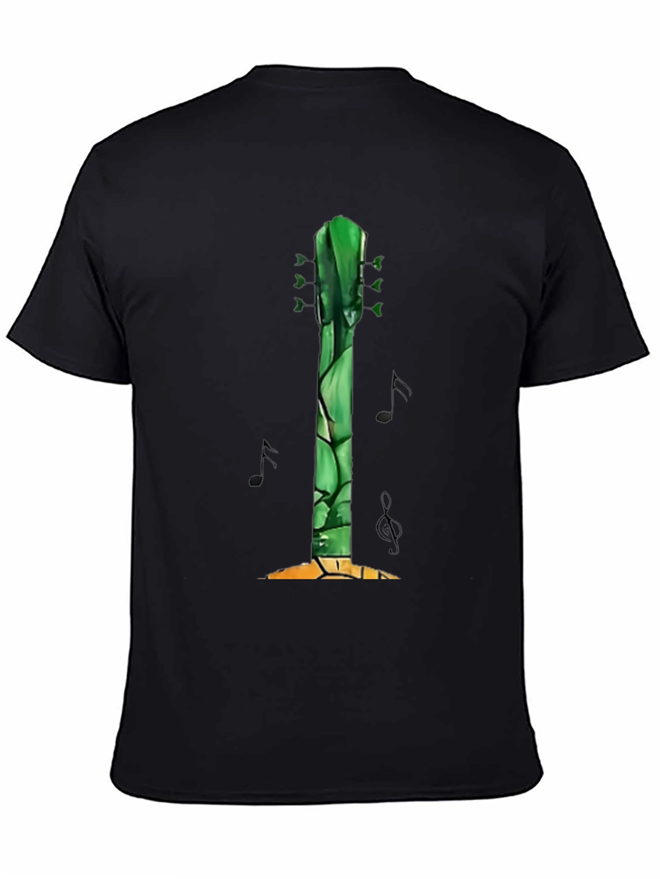 Guitar Asparagus Mens Graphic Tee - Black