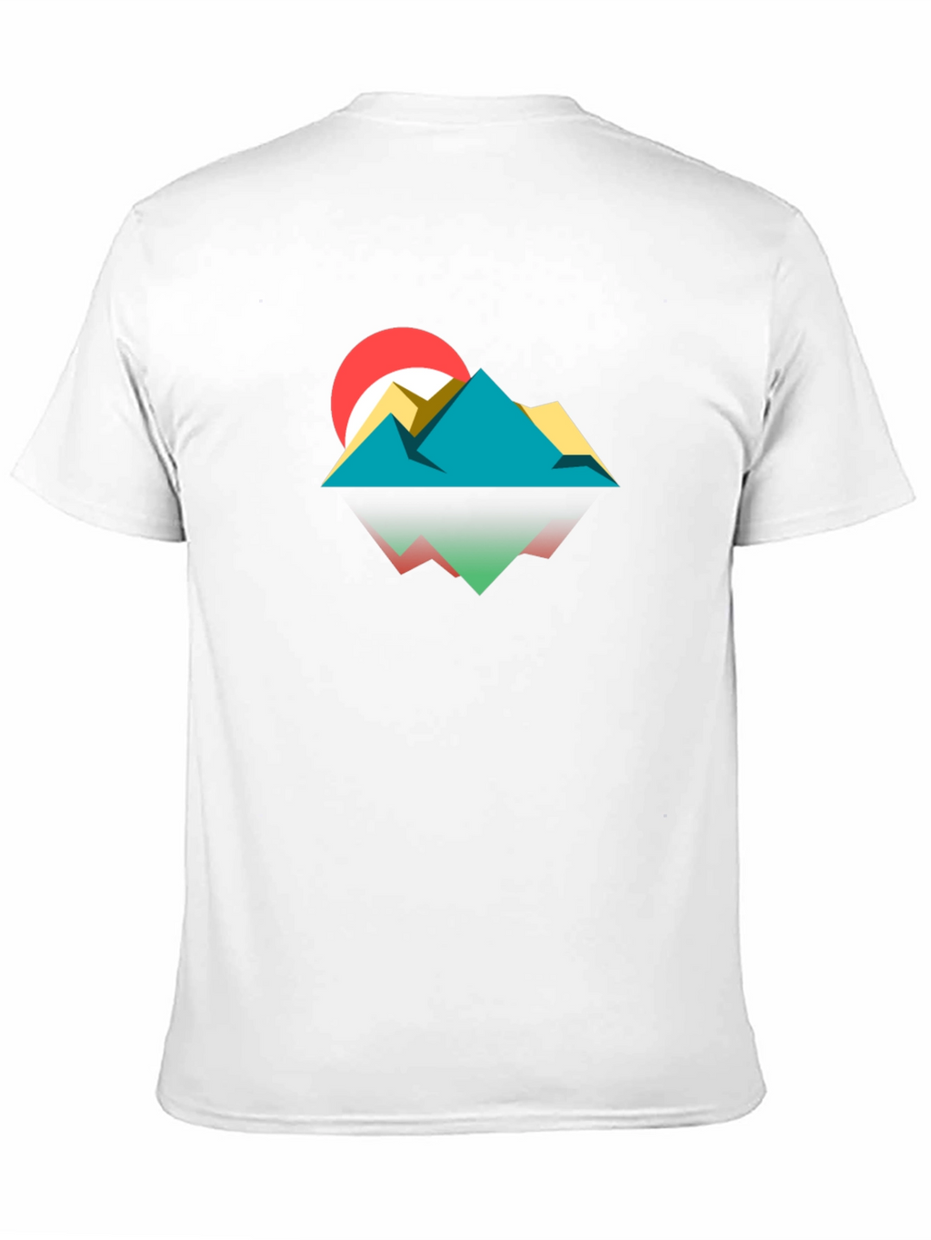 Geometric Mountainscape Graphic Tee