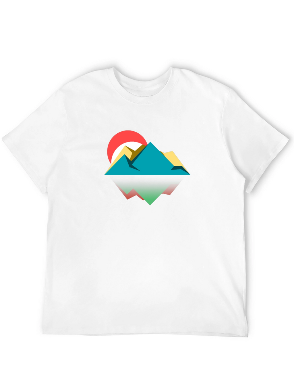 Geometric Mountainscape Graphic Tee