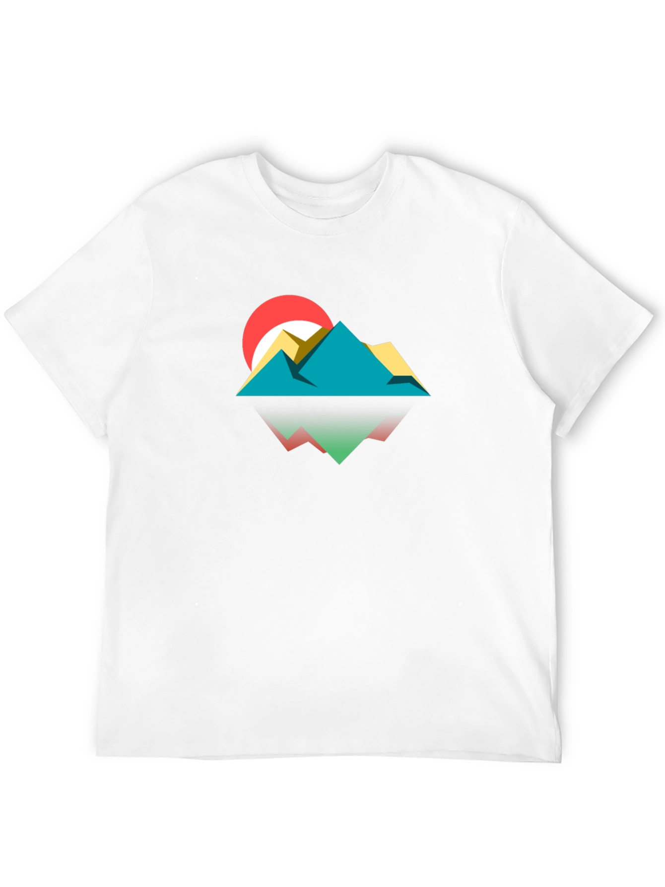 Geometric Mountainscape Graphic Tee