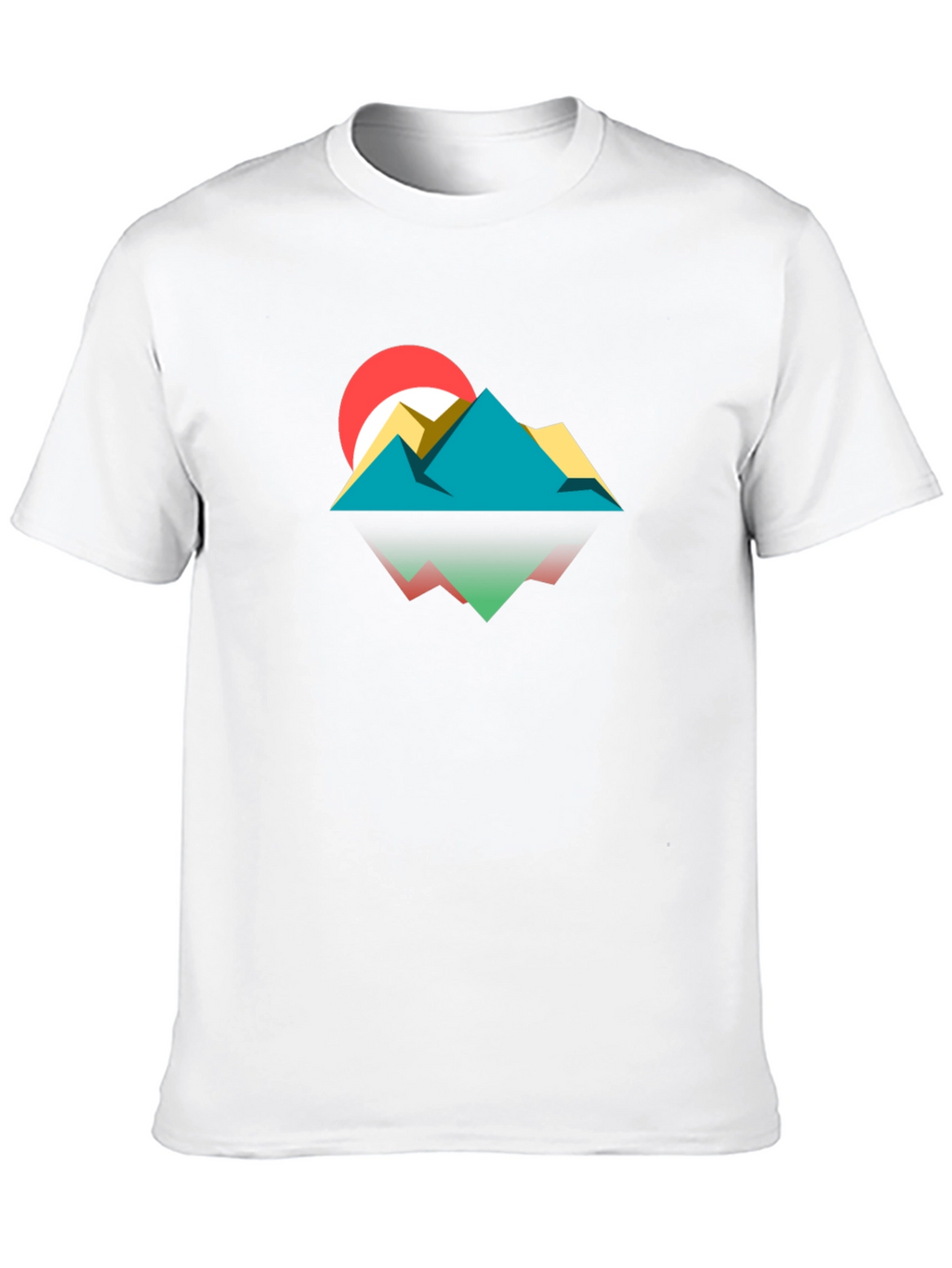 Geometric Mountainscape Graphic Tee