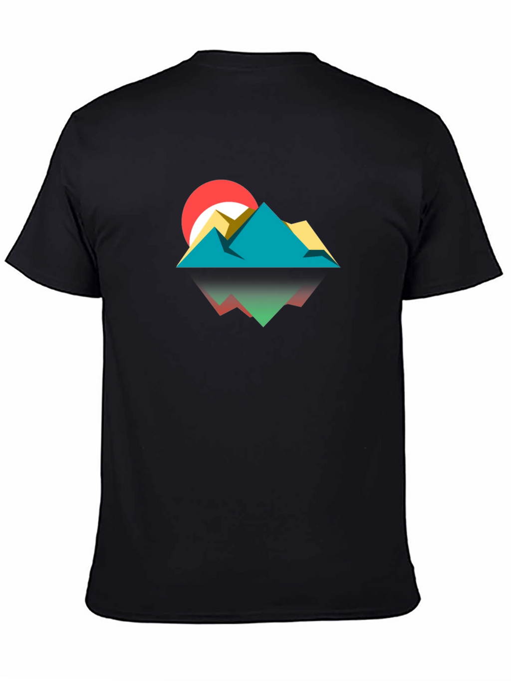 Geometric Mountainscape Graphic Tee