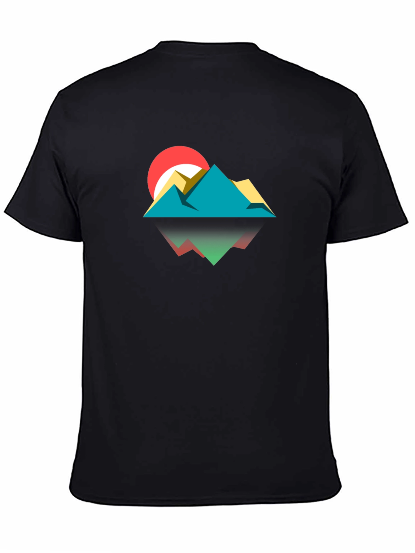 Geometric Mountainscape Graphic Tee
