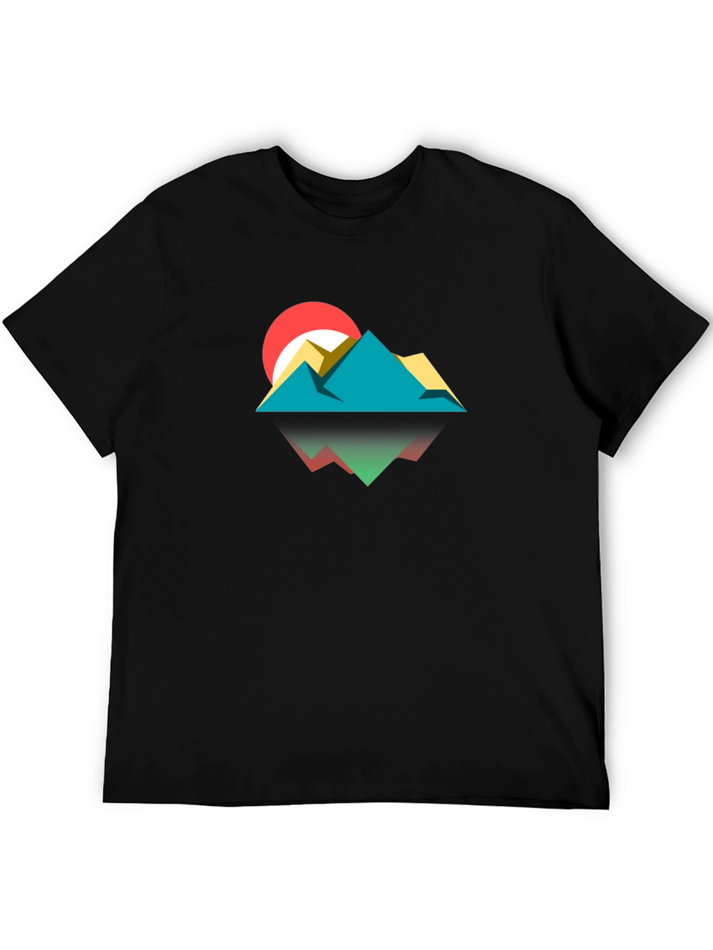 Geometric Mountainscape Graphic Tee