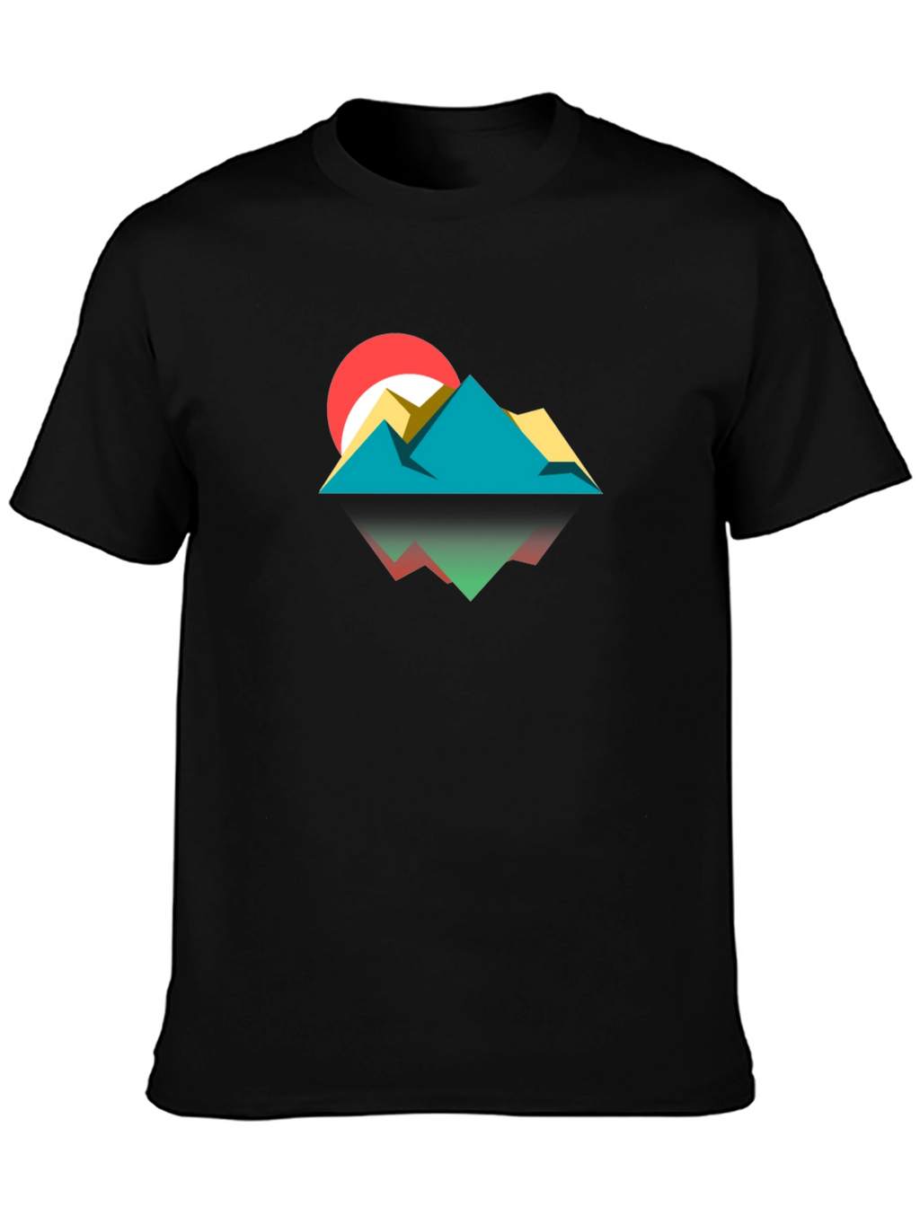 Geometric Mountainscape Graphic Tee