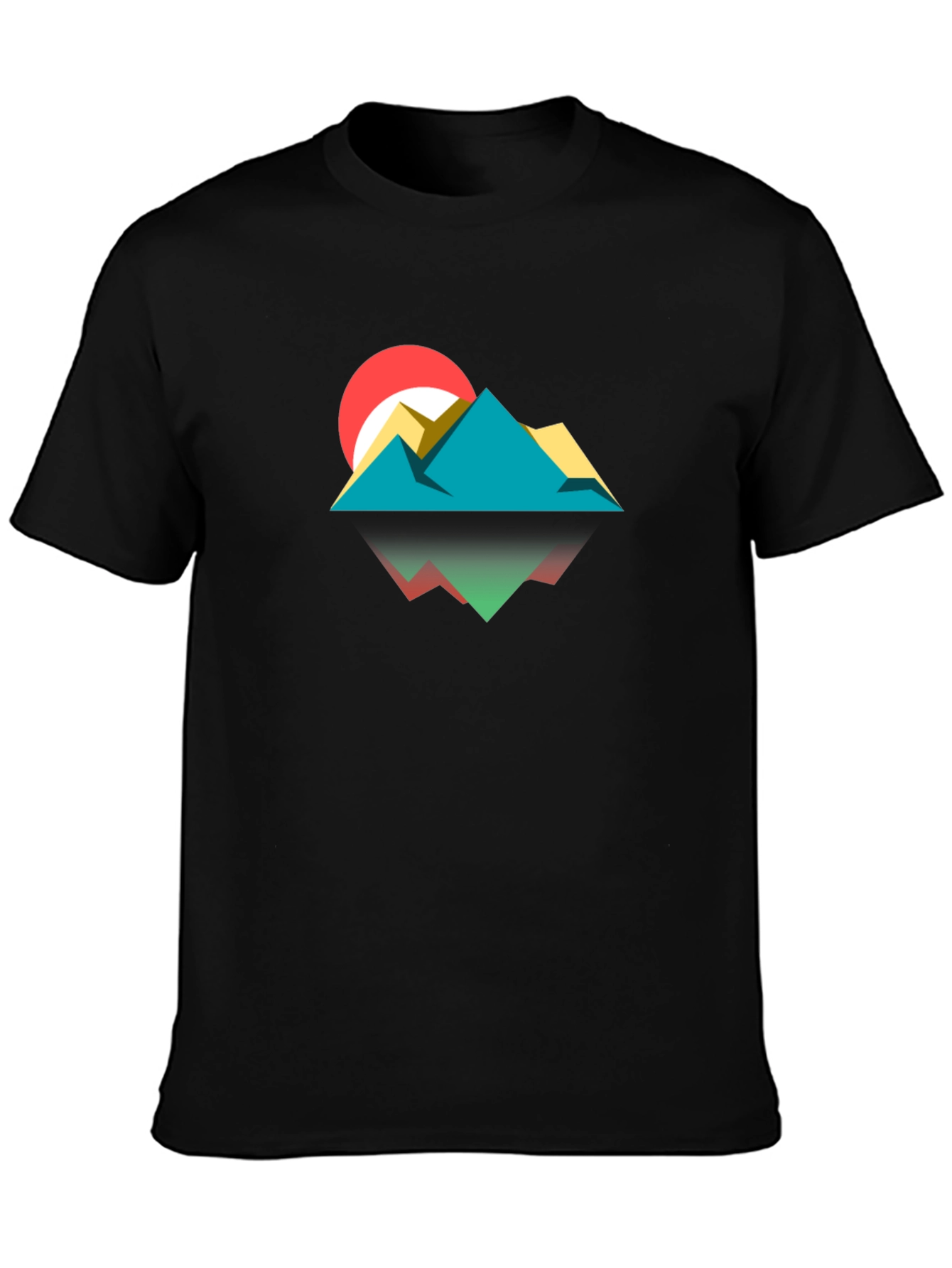 Geometric Mountainscape Graphic Tee