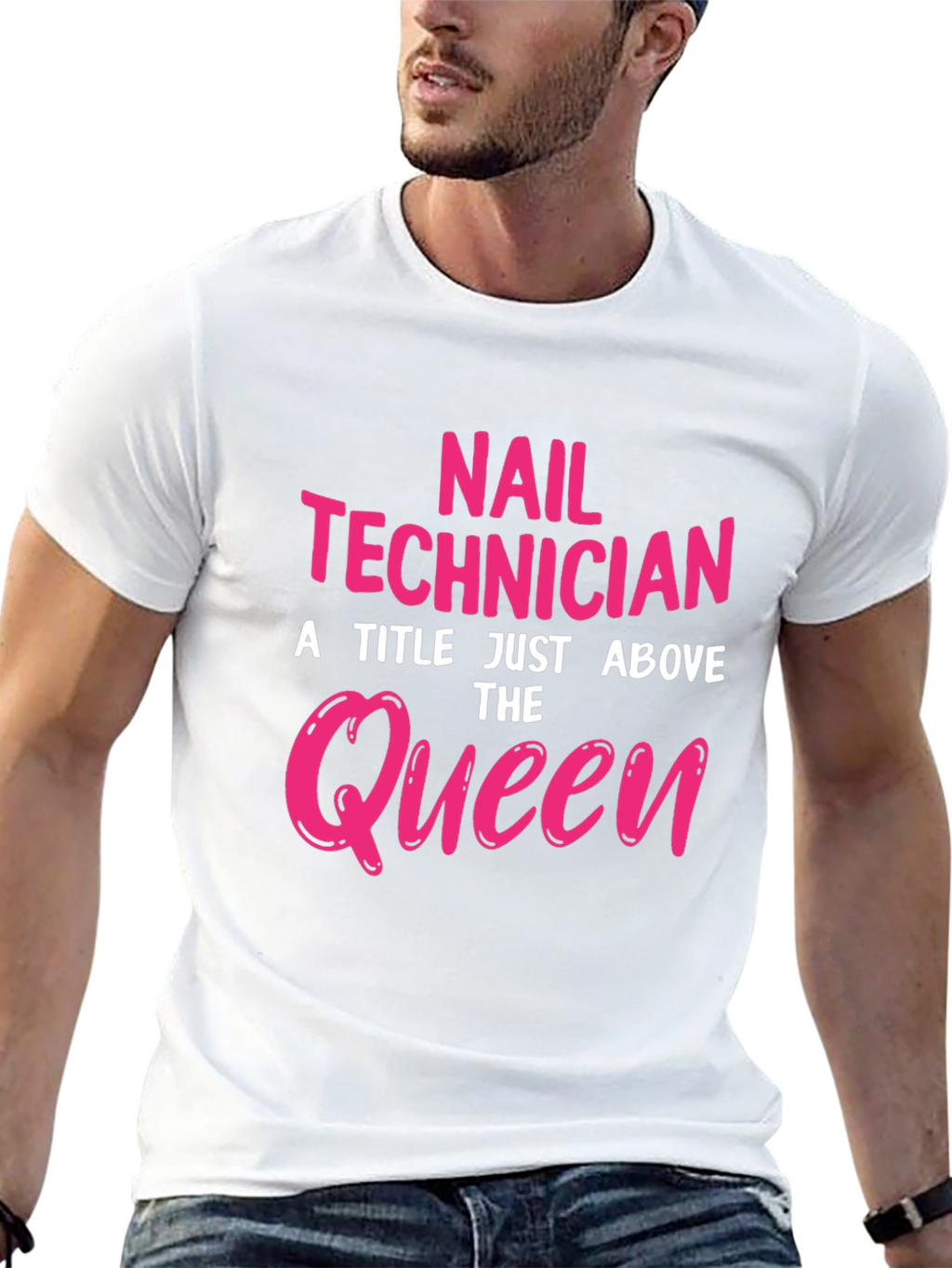 Nail Technician Queen Graphic T-Shirt
