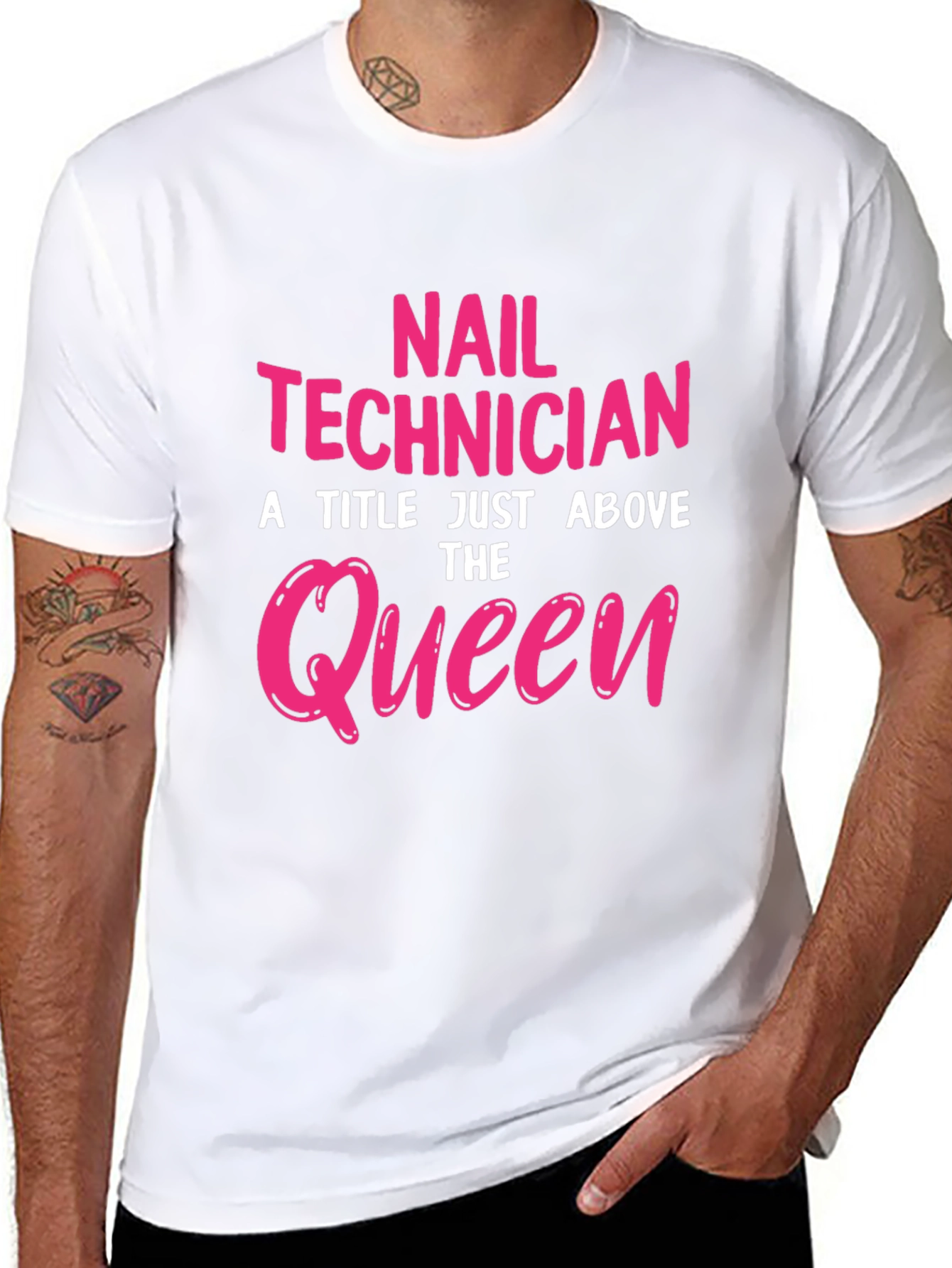 Nail Technician Queen Graphic T-Shirt