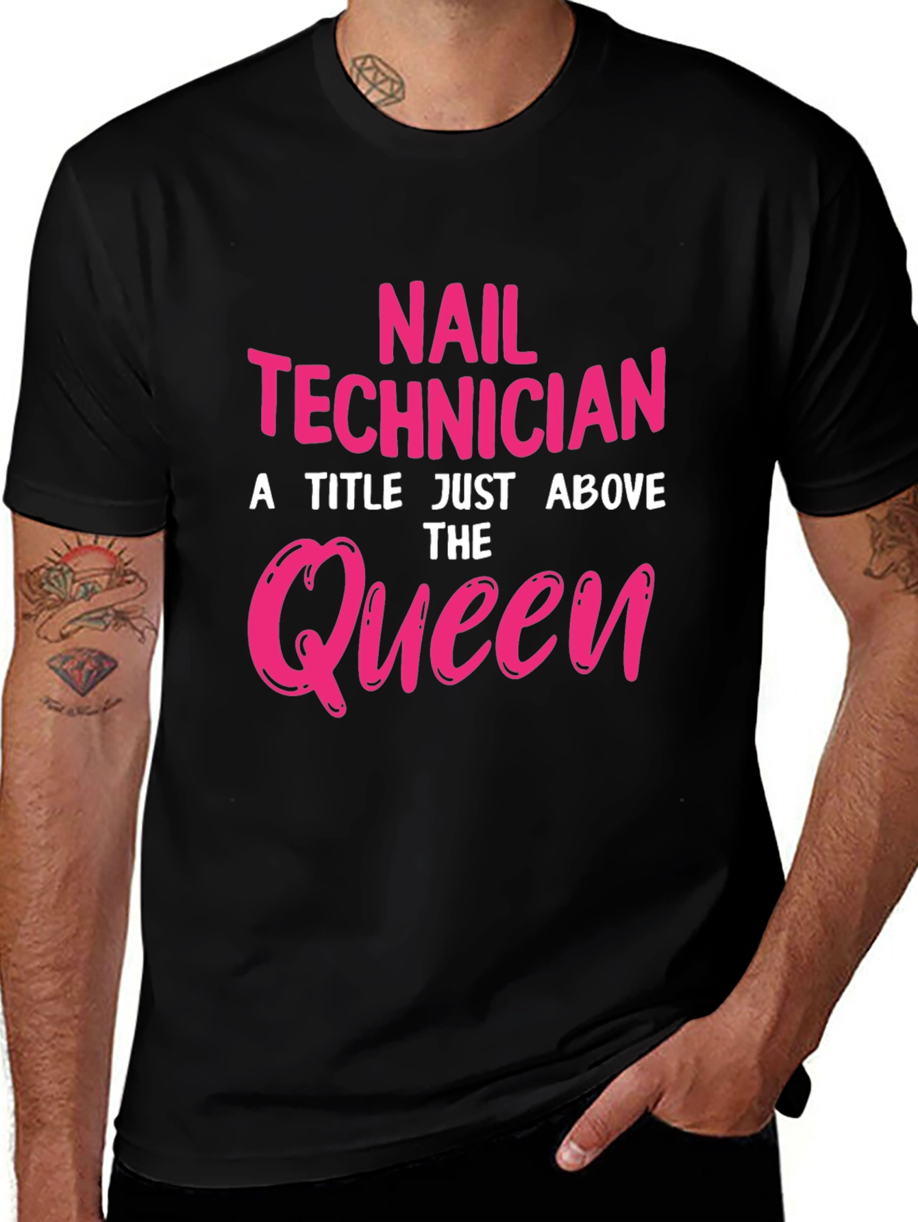 Nail Technician Queen Graphic T-Shirt