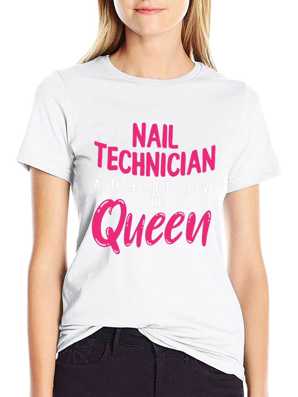 Nail Technician Queen Graphic T-Shirt